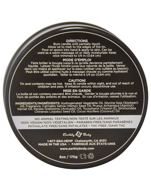 Earthly Body Suntouched Hemp Candle - 6 Oz