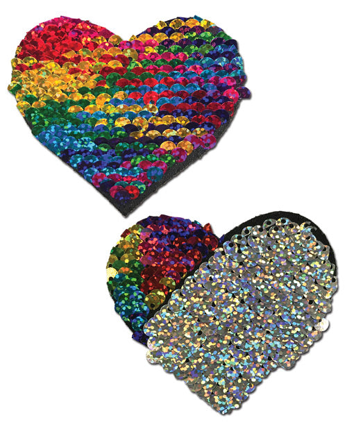 Pastease Color Changing Flip Sequins Heart