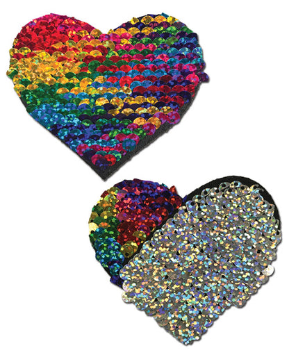 Pastease Color Changing Flip Sequins Heart