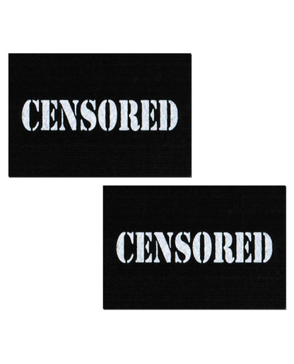 Pastease Censored Pastie - Black-white O-s