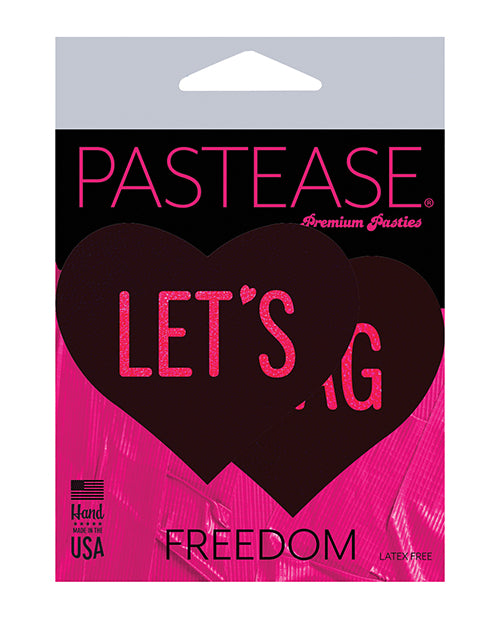 Pastease Let's Shag Hearts - Black O-s