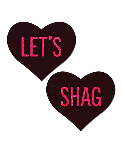 Pastease Let's Shag Hearts - Black O-s