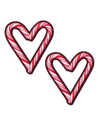 Pastease Holiday Candy Cane Heart  - Red-white O-s
