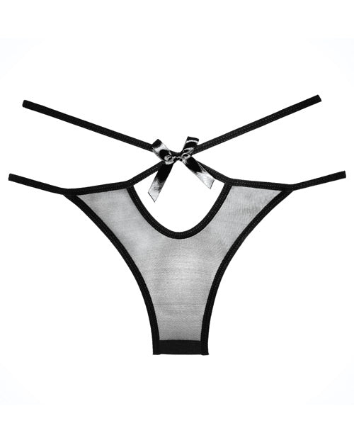 Adore Sheer Naughty Vanilla Panty Black O-s