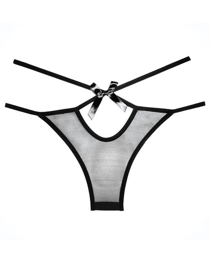 Adore Sheer Naughty Vanilla Panty Black O-s