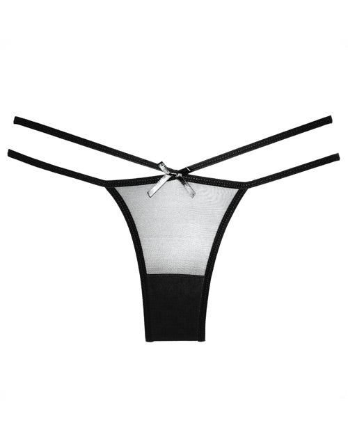 Adore Sheer Naughty Vanilla Panty Black O-s