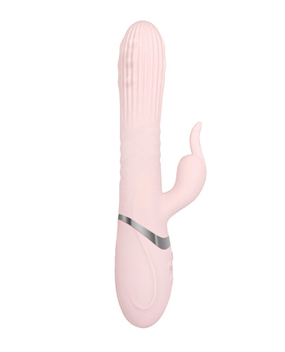 Adam & Eve Eve's Thrusting Rabbit W-orgasmic Beads - Pink