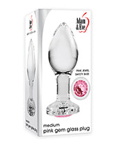 Adam & Eve Pink Gem Glass Plug