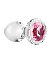Adam & Eve Pink Gem Glass Plug