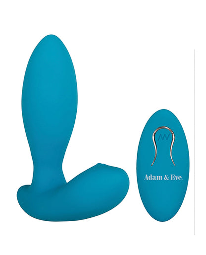 Adam & Eve Eve's G Spot Thumper W-clit Motion Massager - Teal