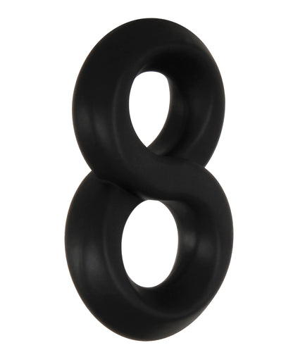 Adam & Eve Adam's Deluxe Penis Ring Sampler - Black-smoke