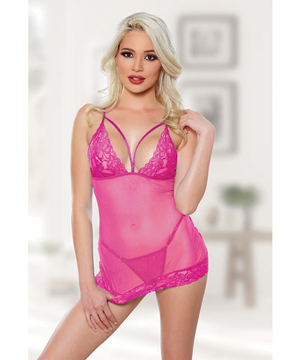 Allure Blush Me Babydoll & G-string O/s