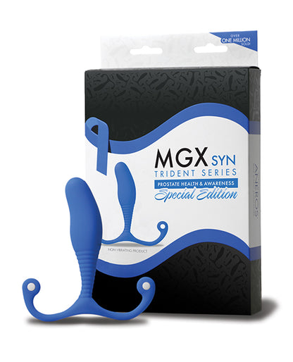 Aneros Special Edition Mgx Syn Trident Series Prostate Stimulator - Blue