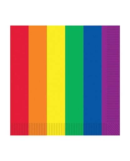Pride Luncheon Napkins - Rainbow Pack Of 16