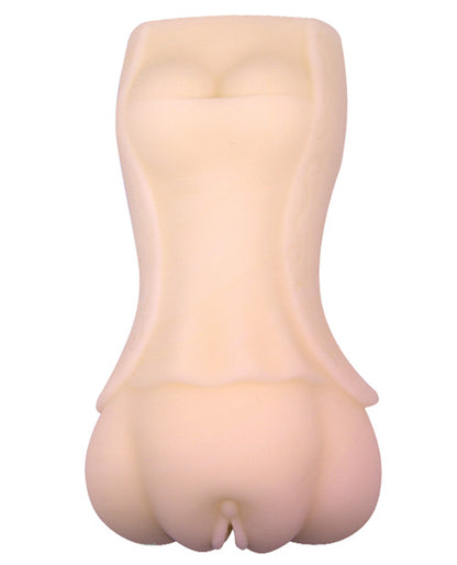 Crazy Bull No Lube Vagina Masturbator Sleeve - Ivory