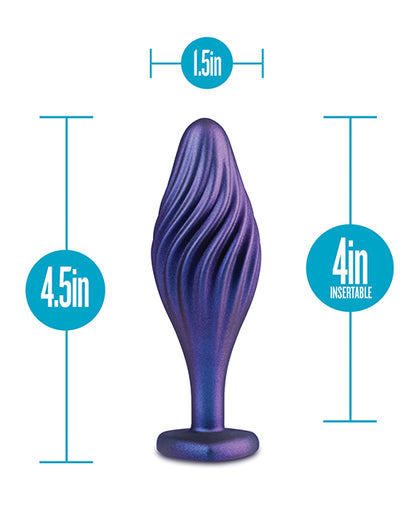 Blush Anal Adventures Matrix Swirling Bling Plug - Sapphire