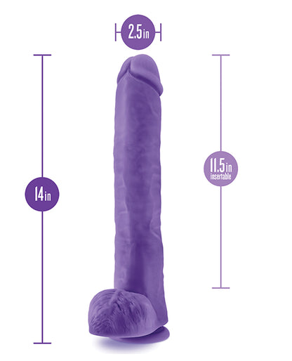 Blush Au Naturel Daddy 14" Dildo - Purple