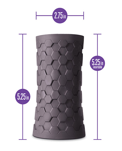 Blush M Elite Platinum Hekx Silicone Stroker - Black