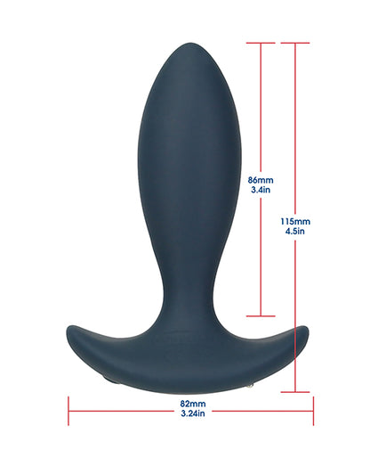 Lux Active Throb Anal Pulsating Massager W-remote - Dark Blue