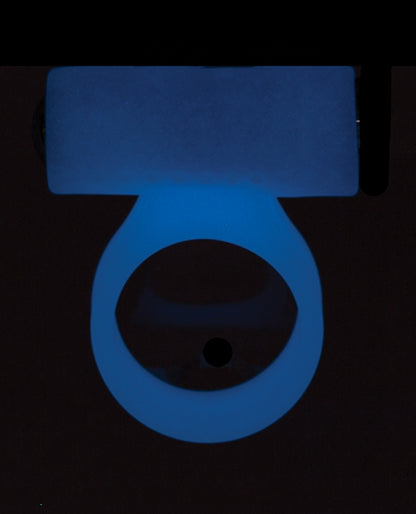Cosmic Cock Ring W-rechargeable Bullet - 9 Functions Glow In The Dark