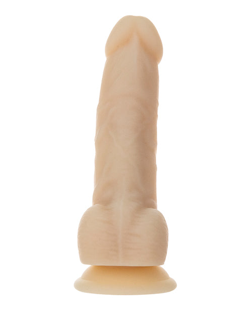 Naked Addiction 7" Rotating & Vibrating Dong W-remote - Flesh