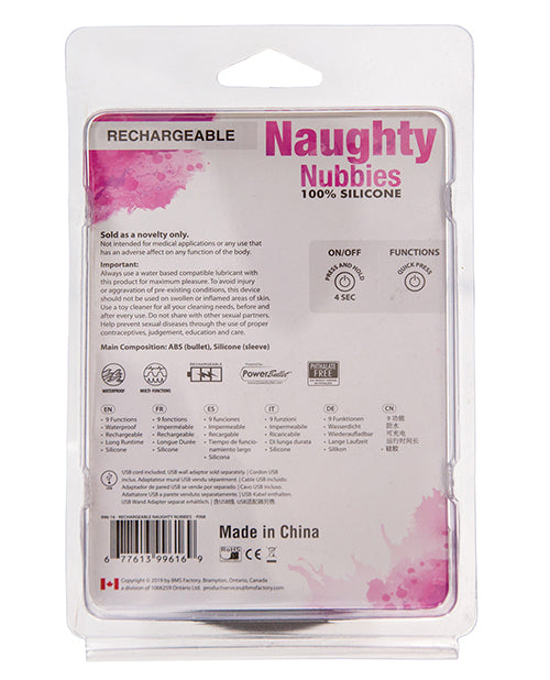 Naughty Nubbles Rechargeable - Pink