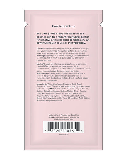Coochy Ultra Smoothing Body Scrub Foil - .35 Oz Mango Coconut