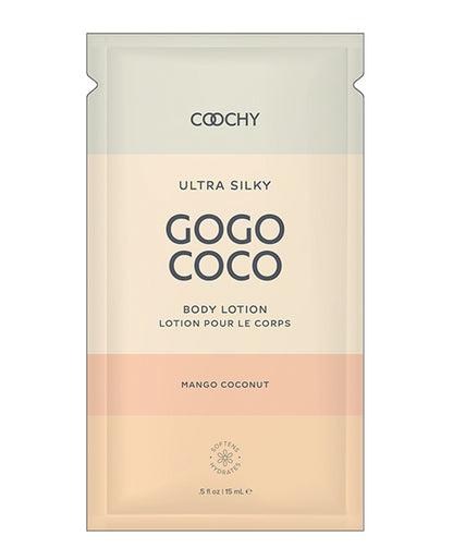 Coochy Ultra Silky Body Lotion Foil - .35 Oz Mango Coconut