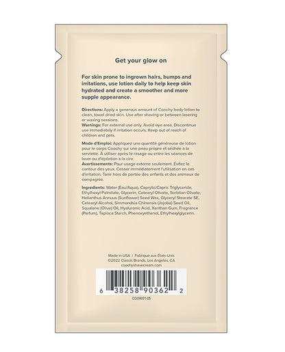 Coochy Ultra Silky Body Lotion Foil - .35 Oz Mango Coconut
