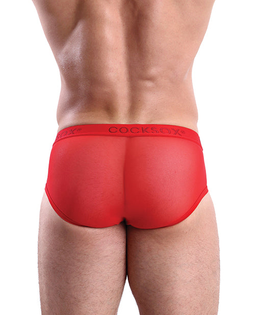 Cocksox Mesh Contour Pouch Sports Brief Fiery Red