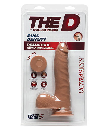 "The D 7"" Realistic D Slim W/balls"
