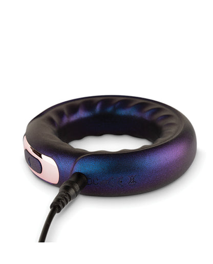 Hueman Saturn Vibrating Cock-ball Ring - Purple