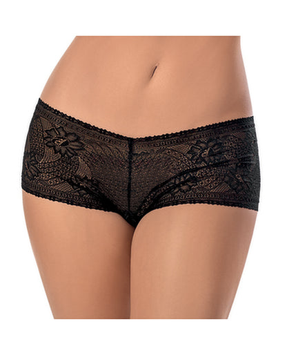Open Crotch Patterned Boyshort O/s