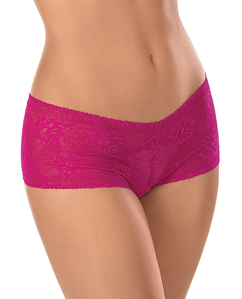 Open Crotch Patterned Boyshort O/s