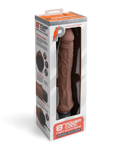Powercocks 8" Girthy Realistic Vibrator
