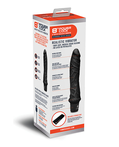 Powercocks 8" Girthy Realistic Vibrator