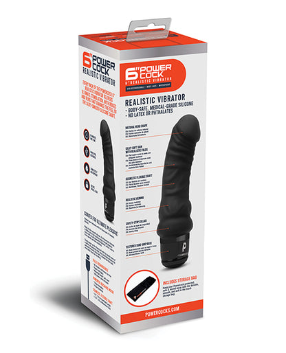 Powercocks 6" Realistic Vibrator