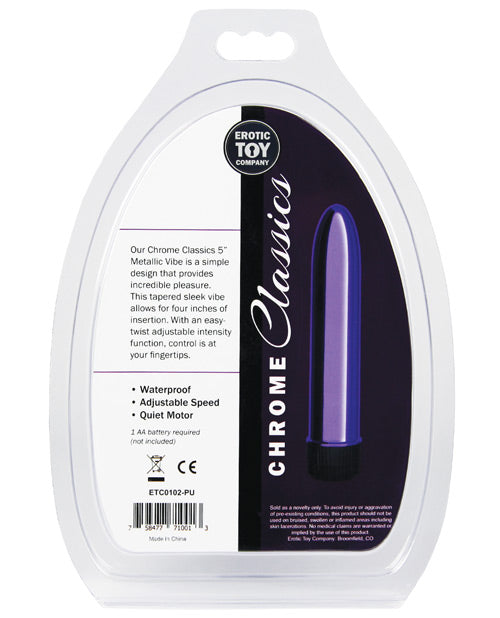 Erotic Toy Company Chrome Classics Vibe