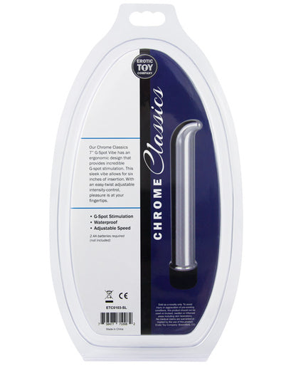 "Erotic Toy Company Chrome Classics 7"" G Spot Vibe"