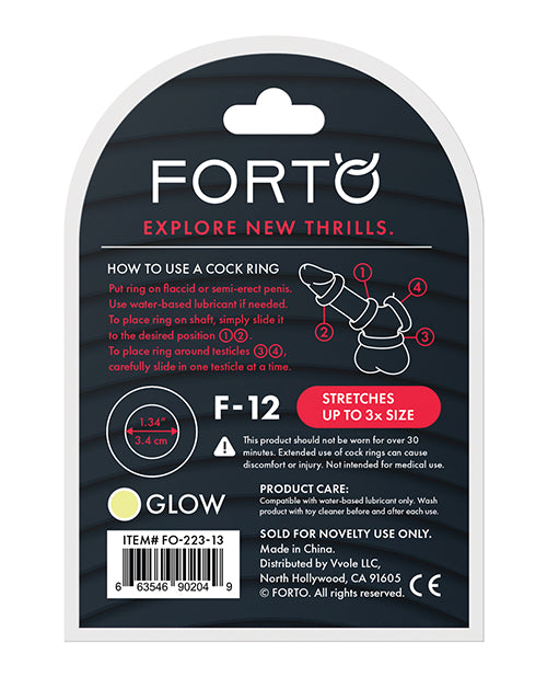 Forto F-12 35mm Liquid Silicone Cock Ring -