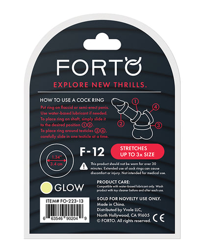 Forto F-12 35mm Liquid Silicone Cock Ring -