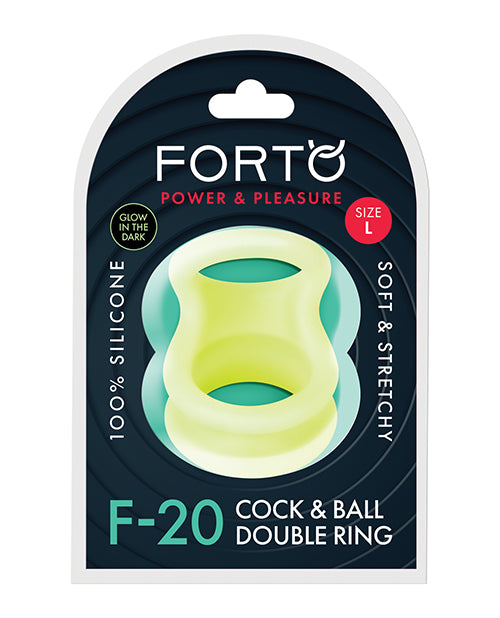 Forto F-20 60-77mm Liquid Silicone Balls Stretcher - Glow In The Dark