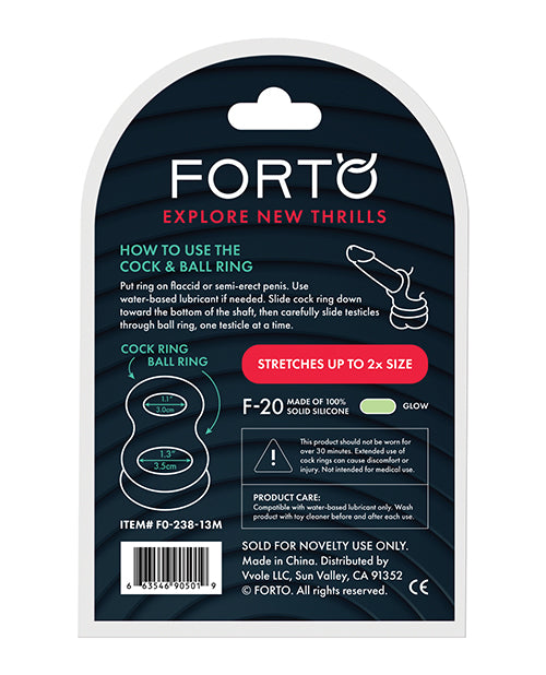 Forto F-20 55-72mm Liquid Silicone Balls Stretcher - Glow In The Dark