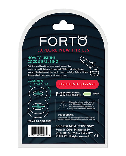 Forto F-20 55-72mm Liquid Silicone Balls Stretcher - Glow In The Dark