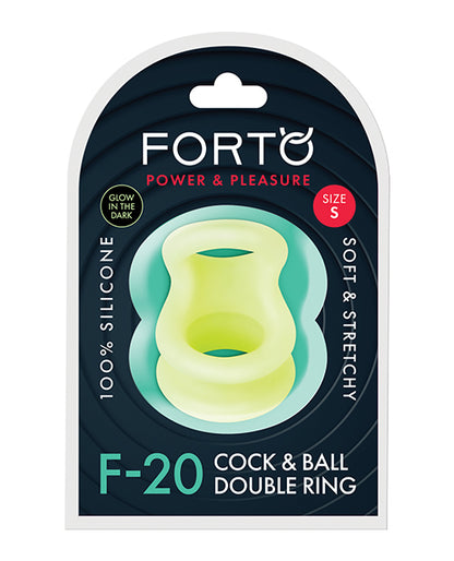 Forto F-20 50-67mm Liquid Silicone Balls Stretcher - Glow In The Dark