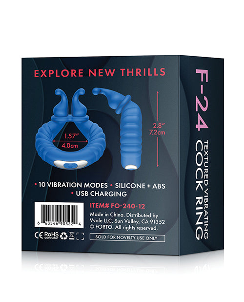 Forto F-24 Textured Vibrating Cock Ring