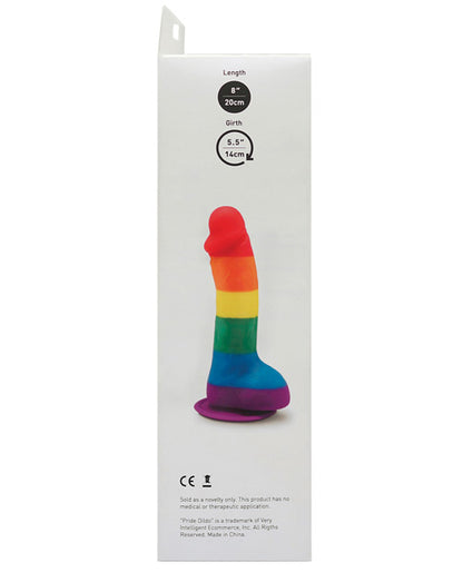 Pride Dildo W-balls - Rainbow