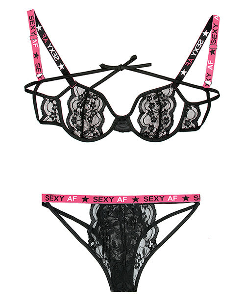 Vibes Sexy Af Cutout Bra and Panty