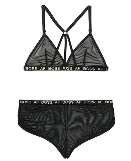 Vibes Boss Af Bralette & Retro Short