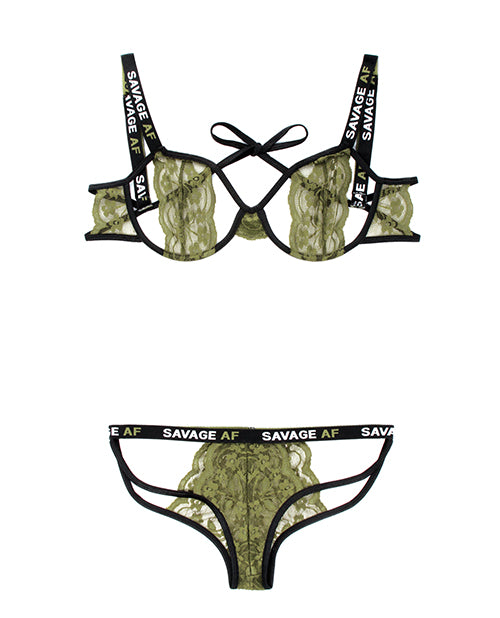 "Vibes Savage Af Cutout Bra